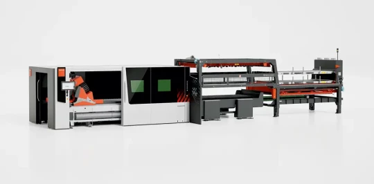Laser fibre avec source 20 kW et chargement déchargement