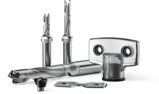 corps de foret unique et sa gamme d'embouts en carbure recyclables