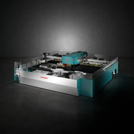 Combiné poinçonneuse-laser avec la tête de poinçonnage multi-presse