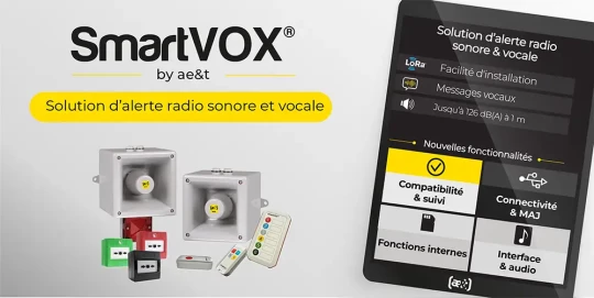 alerte sonore et vocale radio, fiable et opérationnelle en toutes circonstances