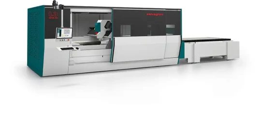 Laser fibre à architecture gantry avec modulation des paramètres de coupe en temps réel