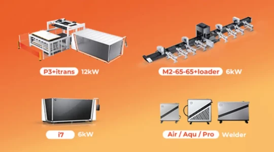 machines de découpe laser pour tôles, pour tubes et soudeuses laser portatives