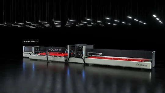 Centre pour effectuer les usinages de coupe, fraisage et perçage sur profilés en aluminium et alliages légers