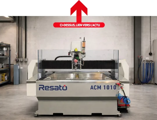 Table de découpe jet d'eau dédiée aux spécialistes de l'usinage, aux laboratoires et aux écoles