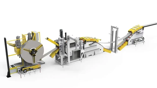 Lignes d’amenage pour presses, dédiées au travail de l’aluminium et des alliages d’acier, de nickel et de cuivre