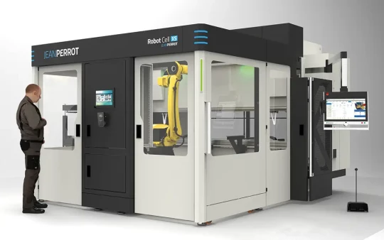 Cellule robotisée de pliage de tôle facilement déplaçable