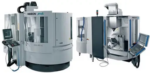 Spécial MICRONORA 2004 : une machine pour la production 5 axes automatisés UCP 600 Vario et deux machines 5 axes UGV XSM 400U et 600 U à voir chez MIKRON