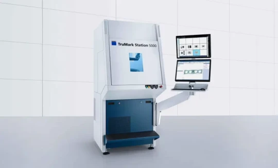 Station de marquage laser pour les applications de la micromécanique, de l'horlogerie, du médical et de l'électronique