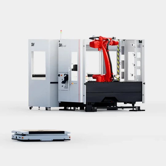 cellule robotisee mobile usinage sw s-cell