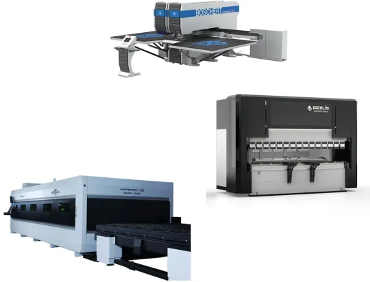 3 machines de tôlerie sur le stand BOSCHERT