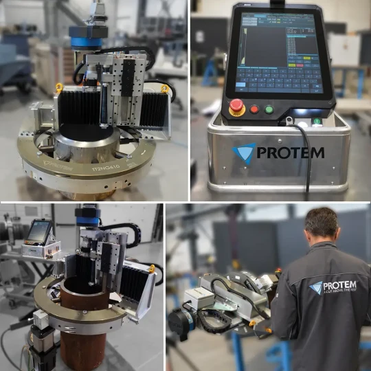 Machines orbitales de coupe et chanfreinage