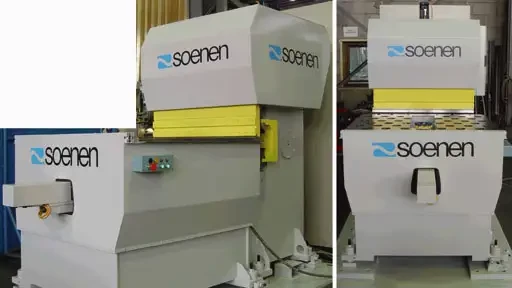 Spécial EUROBLECH 2004 : constructeur des machines sur mesure, SOENEN a développé une solution pour le pliage flexible et rapide de la tôle pour des dimensions inférieures à 2 m x 2 m