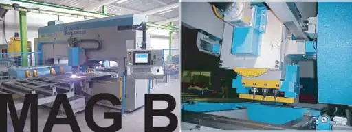 Spécial EUROBLECH 2004 : VERNET BEHRINGER exposera sa dernière machine MAG B, machine combinée automatique de poinçonnage, perçage, marquage, oxycoupage, découpe plasma pour larges tôles