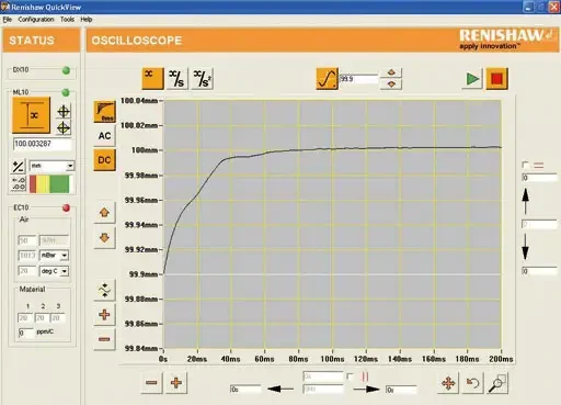 Spécial INDUSTRIE LYON 2005 : RENISHAW présente un nouvel outil inédit d'investigation dynamique des mouvements mécaniques (Quick View, l'oscilloscope de la mécanique)