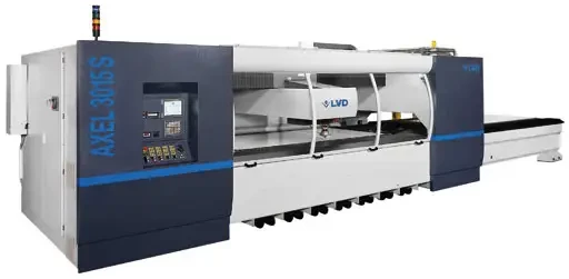Spécial INDUSTRIE LYON 2005 : LVD lancera le système de découpe laser Axel 3015 S doté d'une source laser de 5 kW