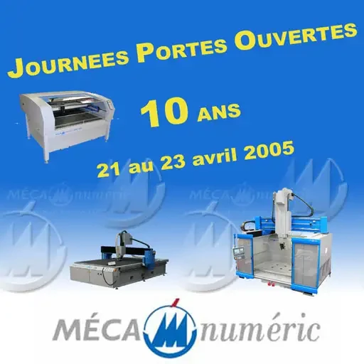MECANUMERIC organise des journées portes ouvertes les 21, 22 et 23 avril 2005