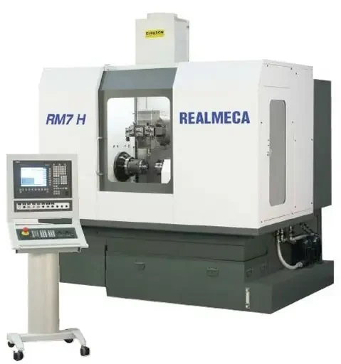 REALMECA RM7 H, le centre de tournage fraisage UGV 5 axes de super précision pour le travail à partir de la barre