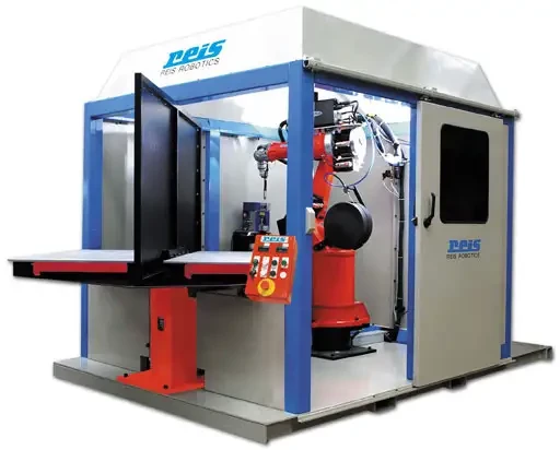 Spécial SCHWEISSEN & SCHNEIDEN 2005 : une cellule de soudage complète SRV6-C chez REIS