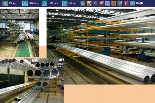 Spécial TOLEXPO : THIEL TECHNIEK complète sa gamme de magasins de stockage pour outils, tôles et barres par un rayonnage à bras extractibles pour des charges jusqu'à 1000 kg par étage