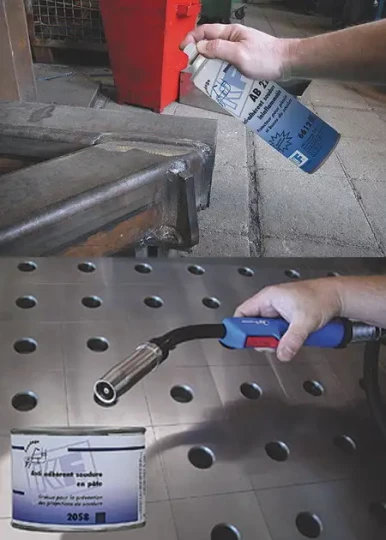 De nouveaux anti-adhérents pour la soudure dans la gamme Solutions spéciales soudage de KF