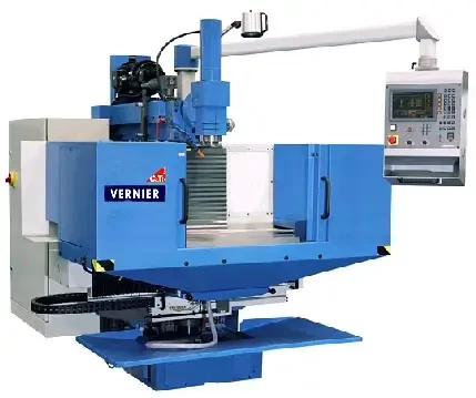Spécial SIMODEC 2006 : la fraiseuse FV 420 CN VERNIER vient compléter la gamme des fraiseuses conventionnelles d'outillage, assistées par une commande numérique conversationnelle