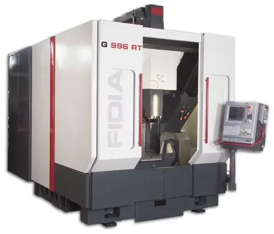 Spécial MACHINE OUTIL 2006 : G996RT le nouveau centre de fraisage UGV 5 axes de FIDIA est destiné aux secteurs moule, forge, outillage mécanique, aéronautique
