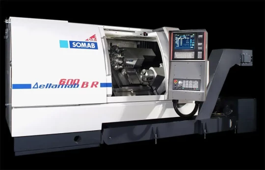 Spécial MACHINE OUTIL 2006 : la gamme Deltamab de SOMAB est destinée au tournage de 2 à 8 axes.