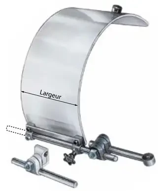 Les protecteurs circulaires LO-123/124/125 de LOCKER sont destinés à protéger le poste de travail et le voisinage des projections de liquide et de copeaux
