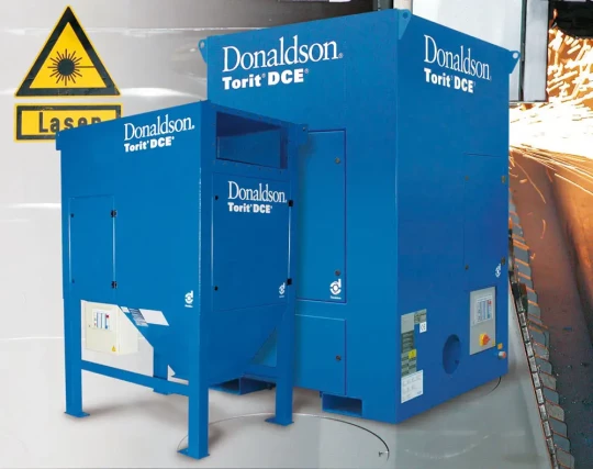 Dépoussiérage efficace sur la découpe thermique avec le DFPRO Cyclopeel de DONALDSON