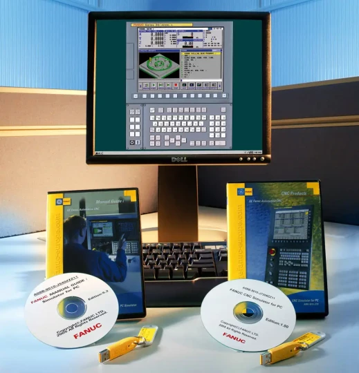Plus de productivité grâce à la simulation CNC : GE FANUC propose des simulateurs PC pour commandes numériques, automates PMC et Manual Guide i