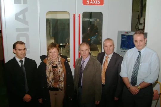 Inauguration de l'unité de production industrielle partagée UGV 5 axes au CETIM