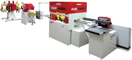Spécial INDUSTRIE LYON 2007 : DIMECO ALIPRESSE mettra en avant la ligne de poinçonnage flexible Flexipunch PIT STOP
