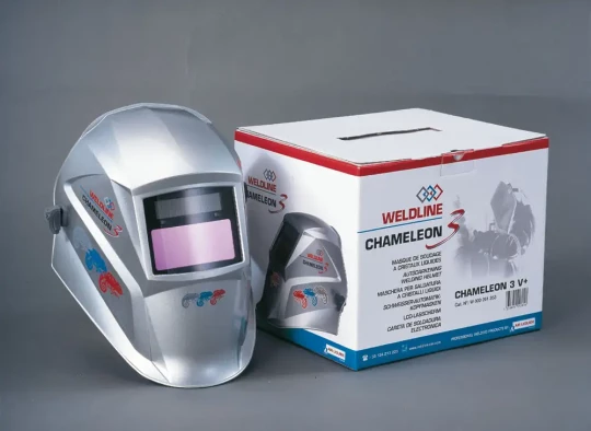 WELDLINE (marque du groupe AIR LIQUIDE WELDING) lance CHAMELEON 3, une nouvelle gamme de casques de soudage à cristaux liquides