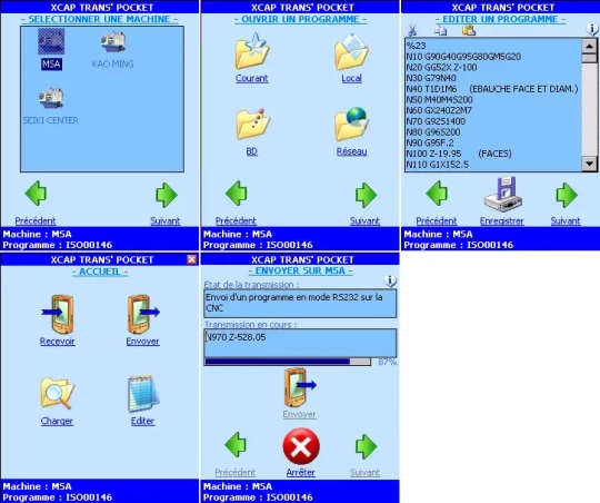 La nouvelle version du logiciel de transfert de programmes, XCAP Trans'pocket de GP Software, est le futur navigateur des ateliers