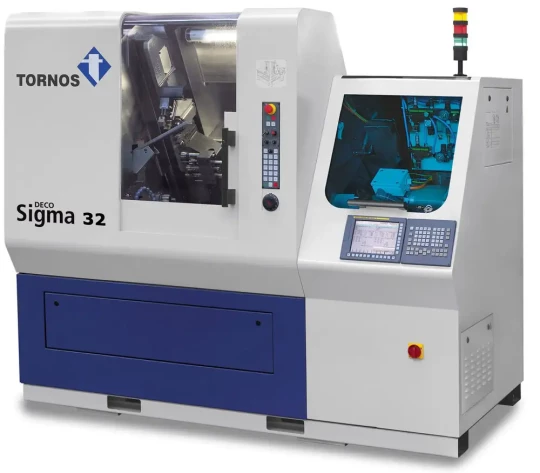 Spécial EMO 2007 : pour la réalisation de pièces moyennement complexes, TORNOS exposera deux nouvelles machines de décolletage, à savoir Sigma 7 et Sigma 32
