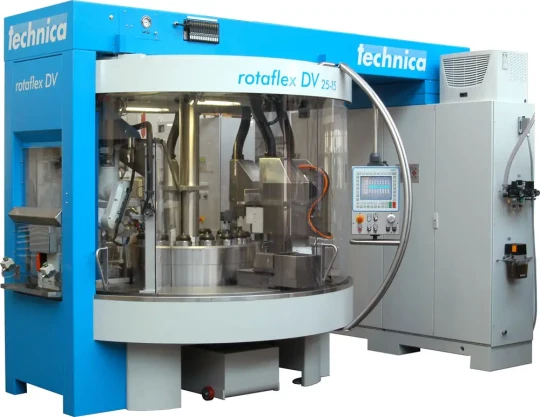 Spécial EMO 2007 : TECHNICA présentera les dernières évolutions de sa machines transfert d'usinage Rotaflex qui, avec ses 11 broches de tournage, constitue un centre de tournage complet