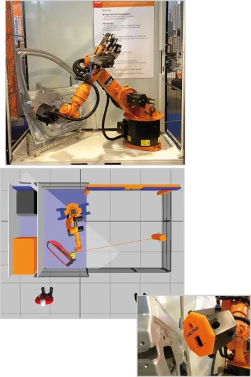La cellule de mesure K-ROBOT de METRIS permet la digitalisation haute vitesse des entités (type ouvrant, pièces de carrosserie) et des formes gauches simultanément