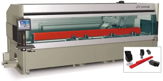Spécial INDUSTRIE 2008 : EISMO exposera le COMET T, centre d'usinage à CN 4 axes doté d'une potence mobile et conçu pour le perçage, le fraisage, le taraudage et la coupe, avec n'importe quel angle compris entre 0° et 180°, de profilés ou de pièces en alu