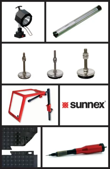 Spécial INDUSTRIE 2008 : SUNNEX EQUIPEMENT présentera ses dernières nouveautés en matière d'éclairage, de protecteurs et de supports anti-vibratoires