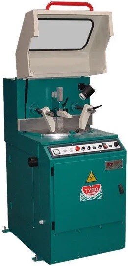 Spécial INDUSTRIE 2008 : ROTY exposera une tronçonneuse à fraise carbure à lame pivotante Carfer 400 S-A avec capotage pour métaux ferreux et non ferreux