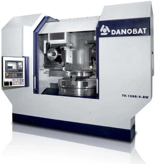 Spécial INDUSTRIE 2008 : DANOBAT exposera le tour vertical TV-1500/4-RW pour l'usinage des roues de chemin de fer