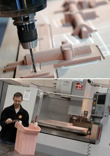 Midas Pattern utilise cinq centres d'usinage CNC à broche verticale HAAS pour la création de modèles maîtres