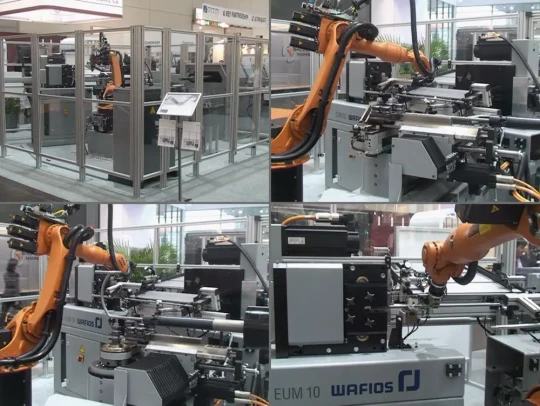 Une cellule robotisée de cintrage de tube crée l'évènement sur le stand WAFIOS