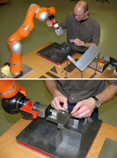 Avec KUKA, le robot devient la troisième main de l'opérateur
