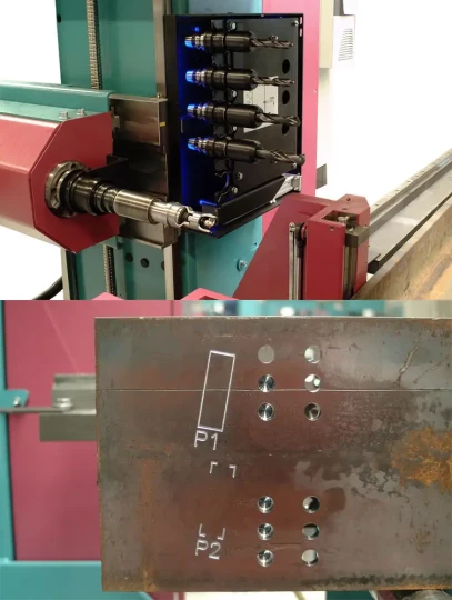 KALTENBACH équipe son centre de perçage pour profilés KDS du système de marquage très rapide Contour Marking