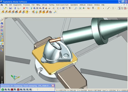 L'usinage 5 axes avec TopSolid'Cam de MISSLER SOFTWARE