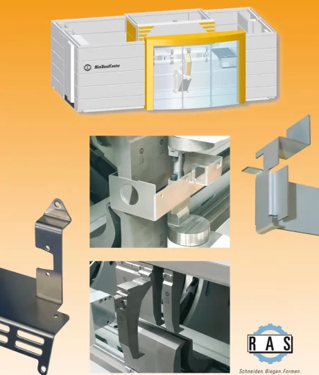 Spécial EUROBLECH 2008 : en vedette sur le stand RAS Reinhardt Maschinenbau GmbH, la première mondiale du centre de pliage MiniBend RAS