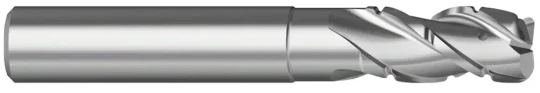 Grâce à un nouveau profil de brise-copeaux, la fraise carbure haut débit pour alliages légers LECLERC usine un état de surface de finition tout en générant des copeaux très fragmentés