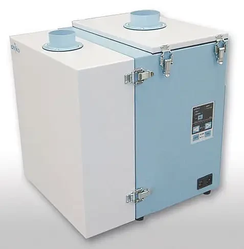 CHIKO AIRTEC propose un aspirateur de fumée de laser de marquage ou de microdécoupe à filtre auto-nettoyant