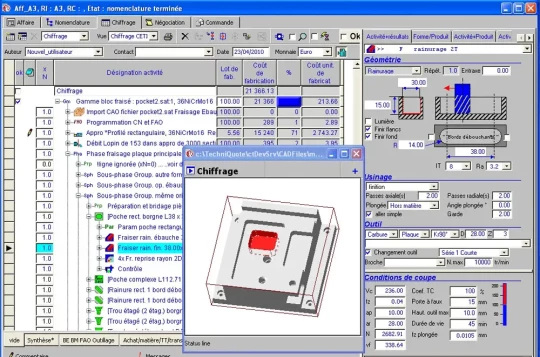 CETIM TechniQuote : Du fichier 3D CAO au chiffrage de l'usinage en quelques clics !